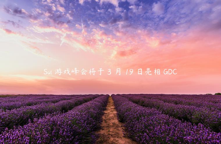 Sui 游戏峰会将于 3 月 19 日亮相 GDC